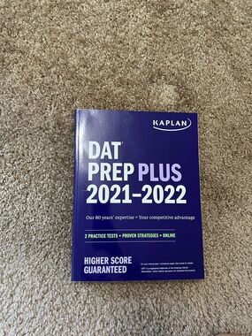 Kaplan DAT Prep Plus 2021-2022 Study Guide - Purple Cover